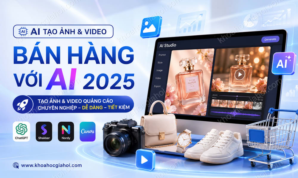 Khóa Học Cách Tạo Ảnh & Video Bán Hàng Với AI 2025