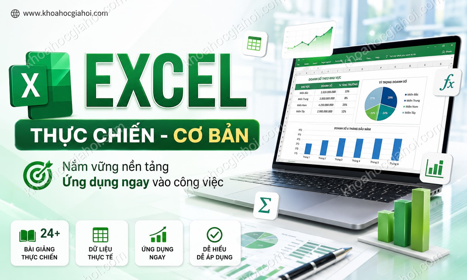 Khóa Học Excel Thực Chiến - Cơ Bản