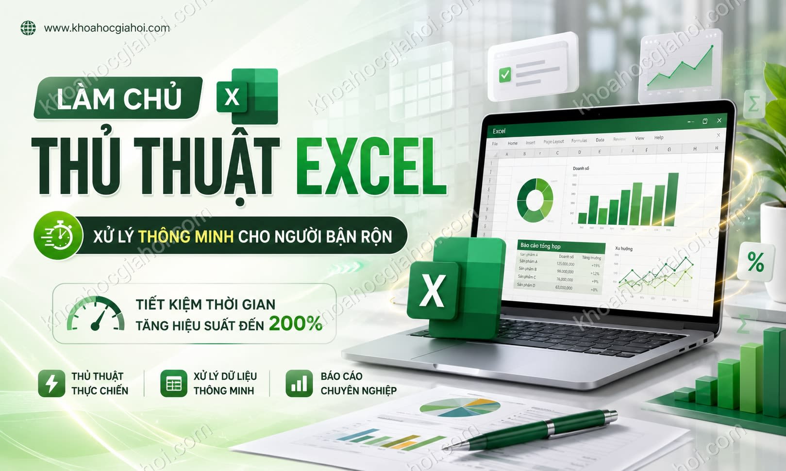 Khóa học Làm chủ thủ thuật Excel: Xử lý thông minh cho người bận rộn