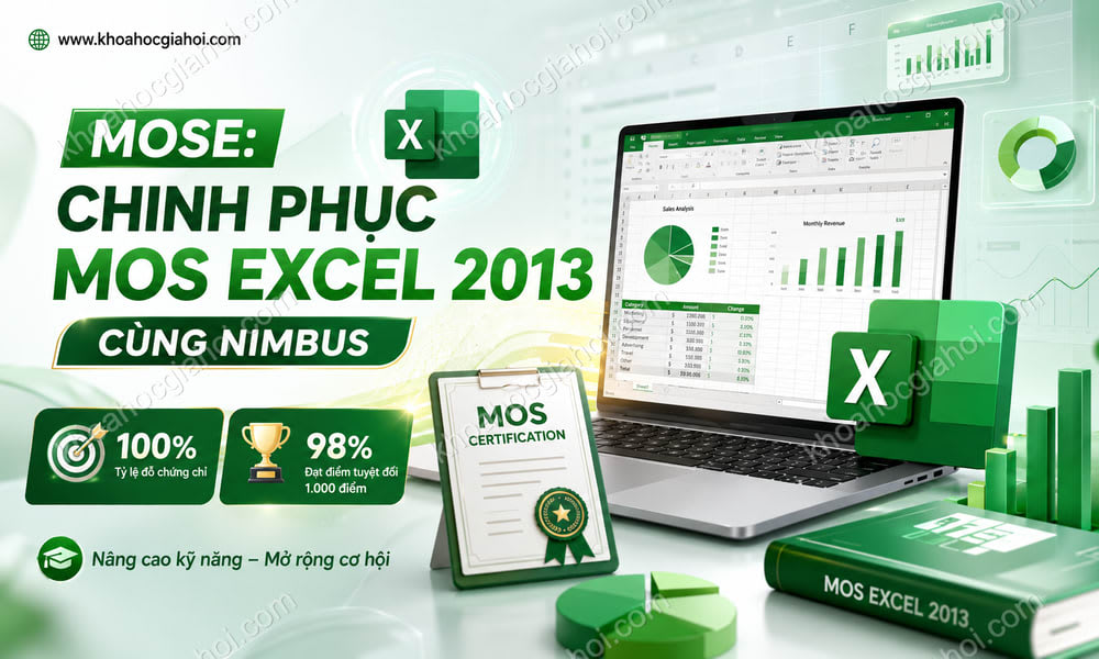 Khóa học MOSE: Chinh phục MOS Excel 2013 cùng Nimbus