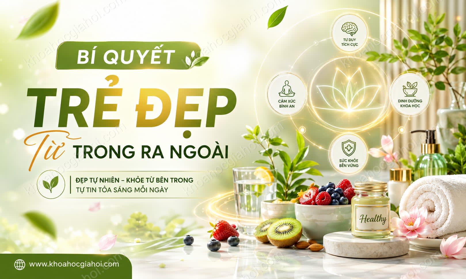 Khóa Học Bí Quyết Trẻ Đẹp Từ Trong Ra Ngoài