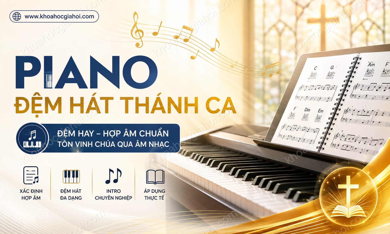 Khóa Học Piano Đệm Hát Thánh Ca