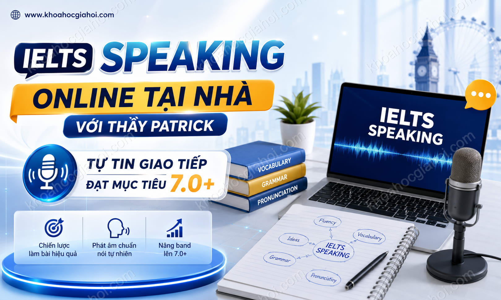 Khóa Học IELTS Speaking Online Tại Nhà Với Thầy Patrick