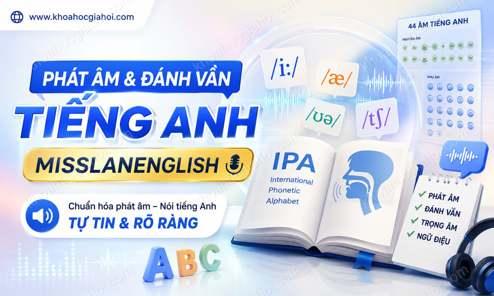 Khóa Học Phát Âm & Đánh Vần Tiếng Anh Misslanenglish