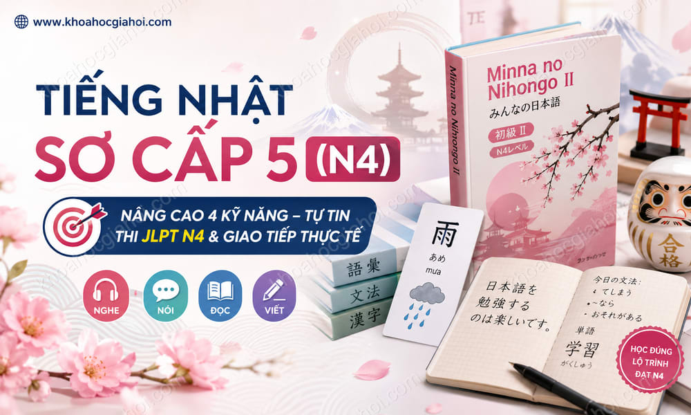Khóa Học Tiếng Nhật Sơ Cấp 5 (N4)
