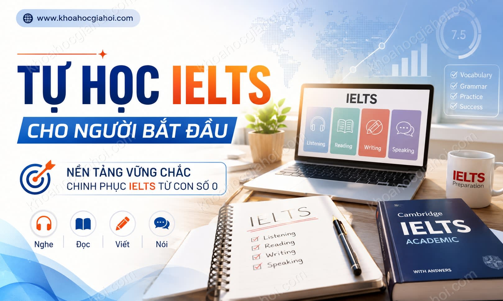 Khóa Học Tự Học Ielts Cho Người Bắt Đầu Khóa Học Tự Học Ielts Cho Người Bắt Đầu