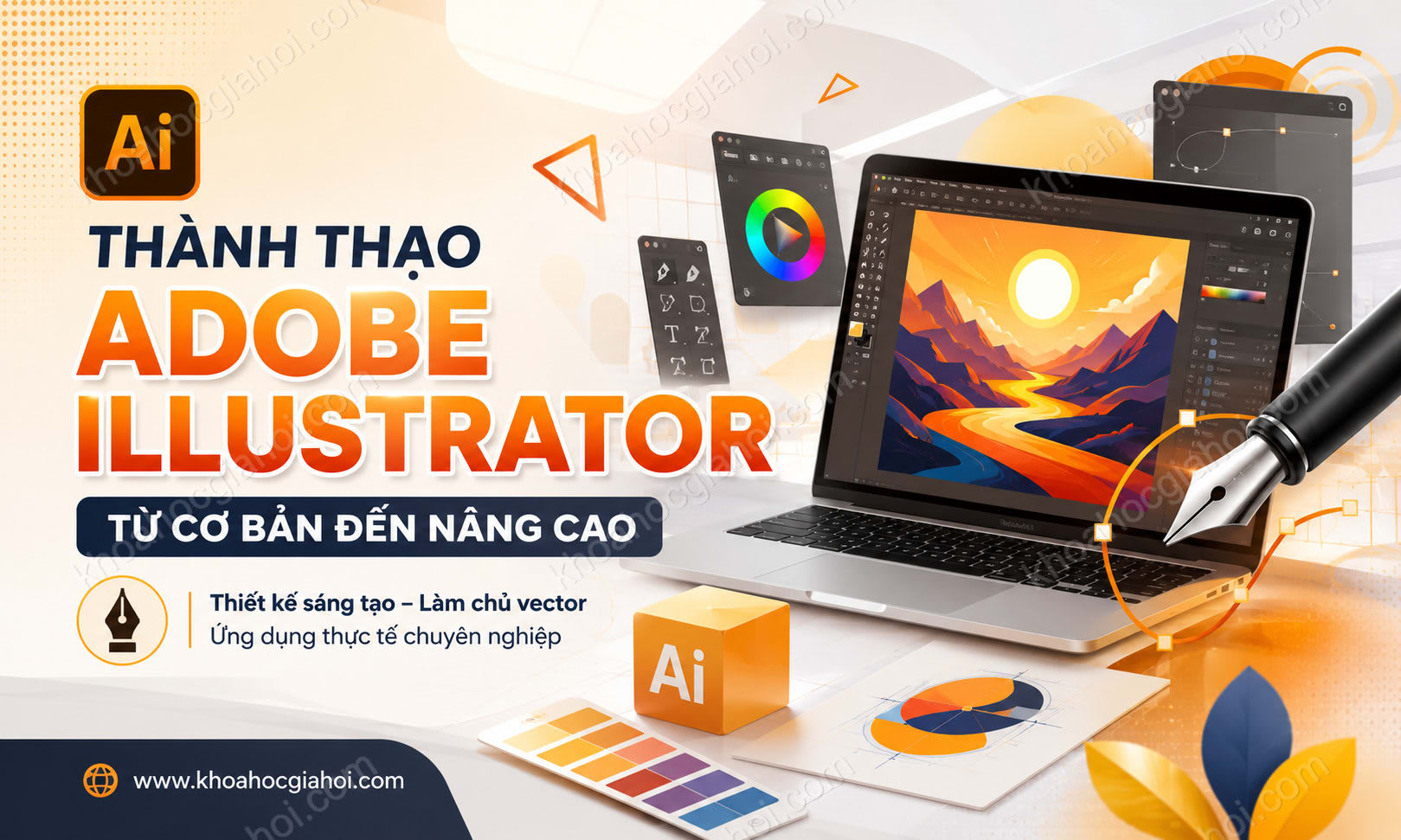 Khóa Học Thành Thạo Adobe Illustrator Từ Cơ Bản Đến Nâng Cao Khóa Học Thành Thạo Adobe Illustrator Từ Cơ Bản Đến Nâng Cao