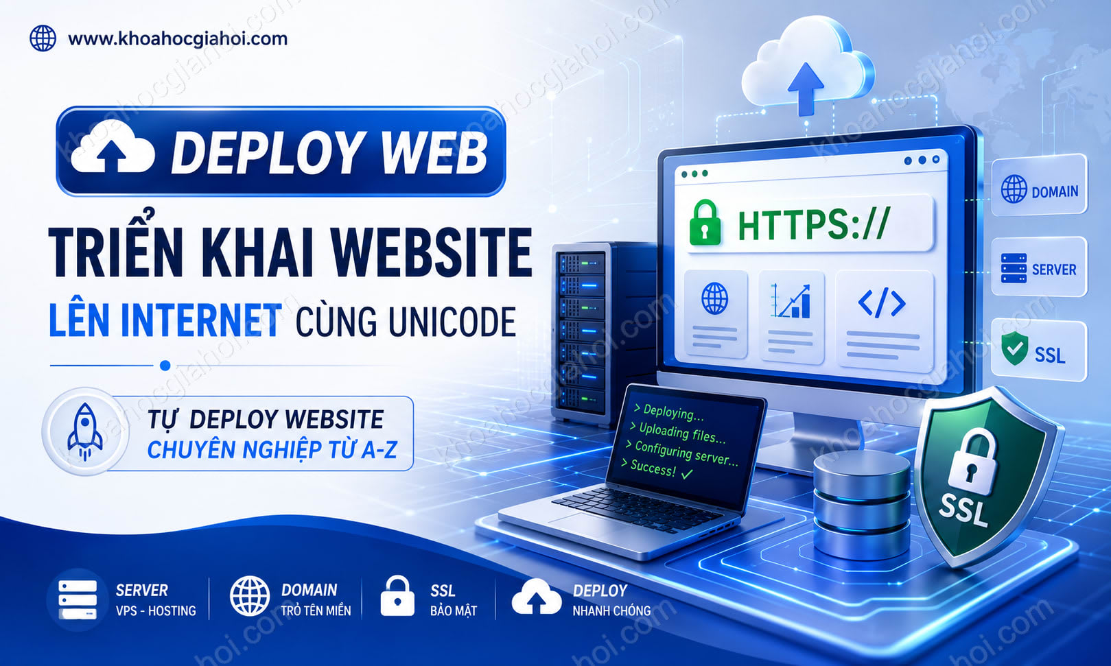 Khóa Học Deploy Web - Triển Khai Website Lên Môi Trường Internet Cùng Unicode