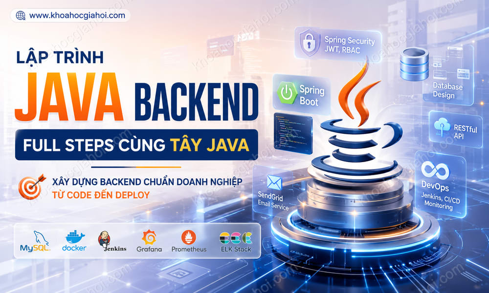 Khóa Học Lập Trình Java Backend Full Steps Cùng Tây Java