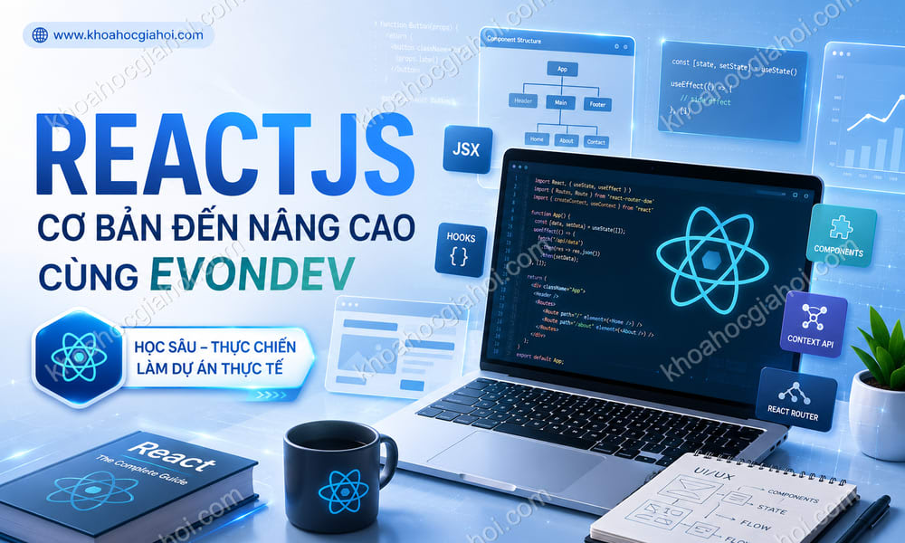 Khoá Học Reactjs Cơ Bản Đến Nâng Cao Cùng Evondev