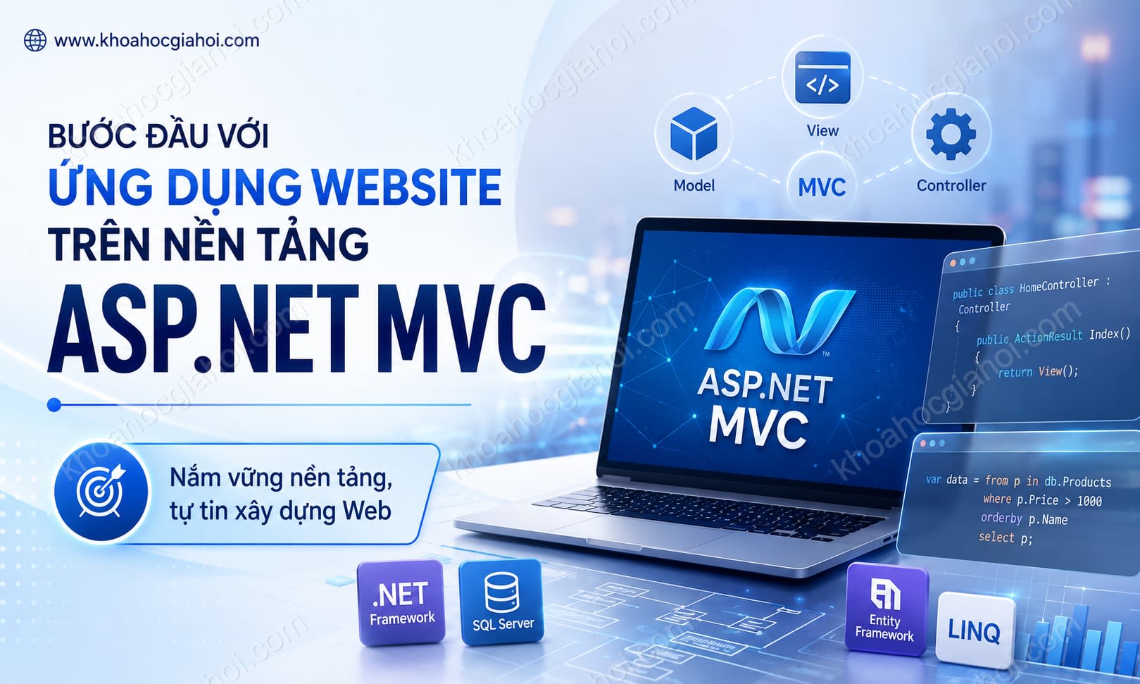 Khóa Học Bước Đầu Với Ứng Dụng Website Trên Nền Tảng ASP.NET MVC Khóa Học Bước Đầu Với Ứng Dụng Website Trên Nền Tảng ASP.NET MVC
