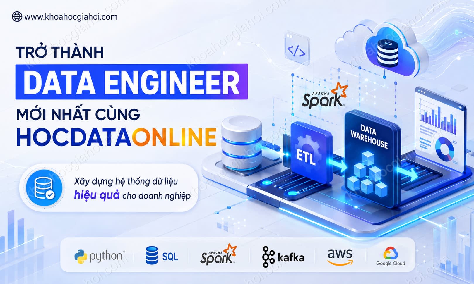 Khóa Học Trở Thành Data Engineer Mới Nhất Cùng Hocdataonline