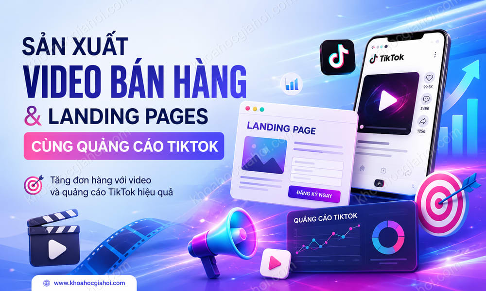 Khóa Học Sản Xuất Video Bán Hàng Và Landing Pages Cùng Quảng Cáo Tiktok