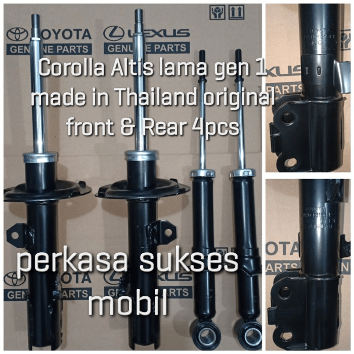 Jual Shockbreaker Shock Absorber Toyota Corolla Altis Lama Gen 1 Ori 4pcs Kode 003 Toko Al Fazza