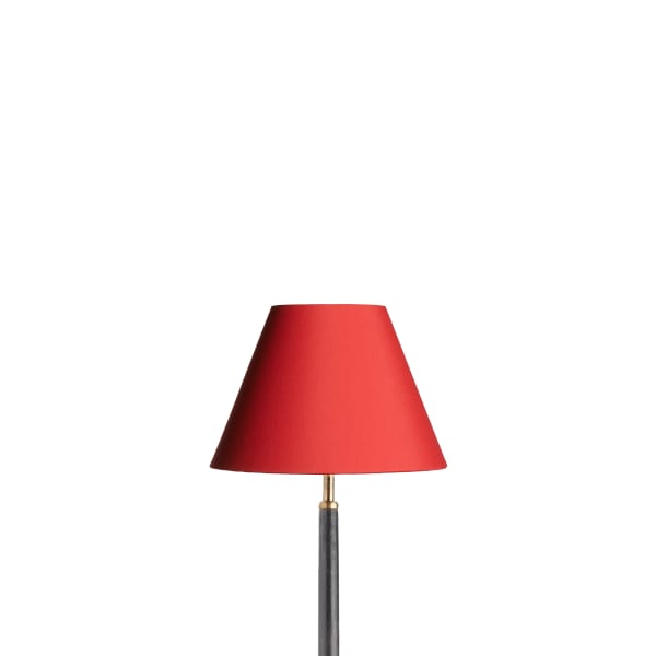 25cm empire lampshade in red with glasgow gold interior