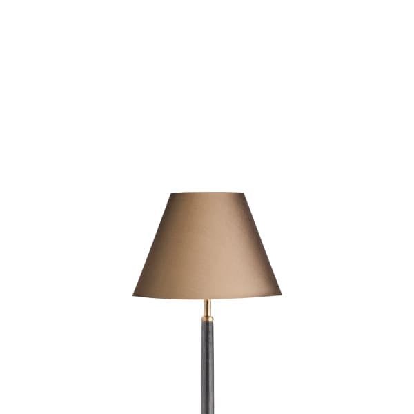 25cm empire lampshade in taupe dupion silk