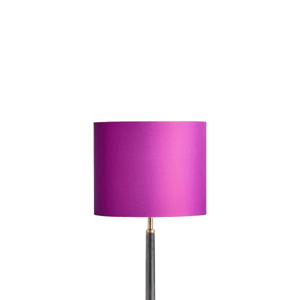 25cm drum lampshade in fuchsia dupion silk