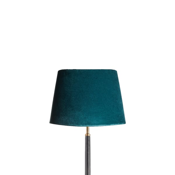 30cm straight empire lampshade in teal velvet