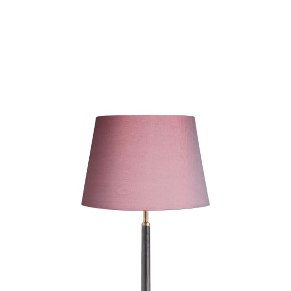 30cm straight empire lampshade in antique rose dupion silk