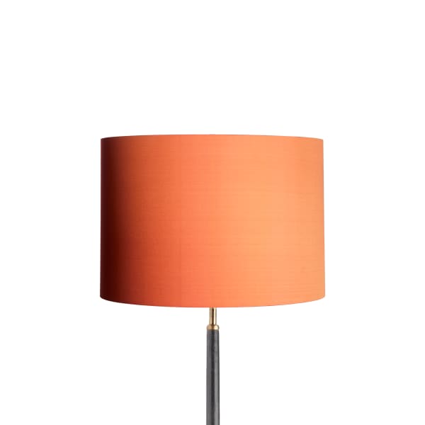 35cm drum lampshade in saffron dupion silk