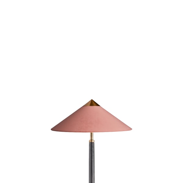 30cm cone shade in posh pink velvet