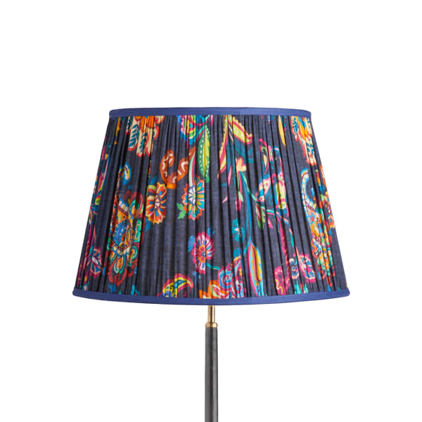 45cm straight empire shade in blue Paisley by Matthew Williamson