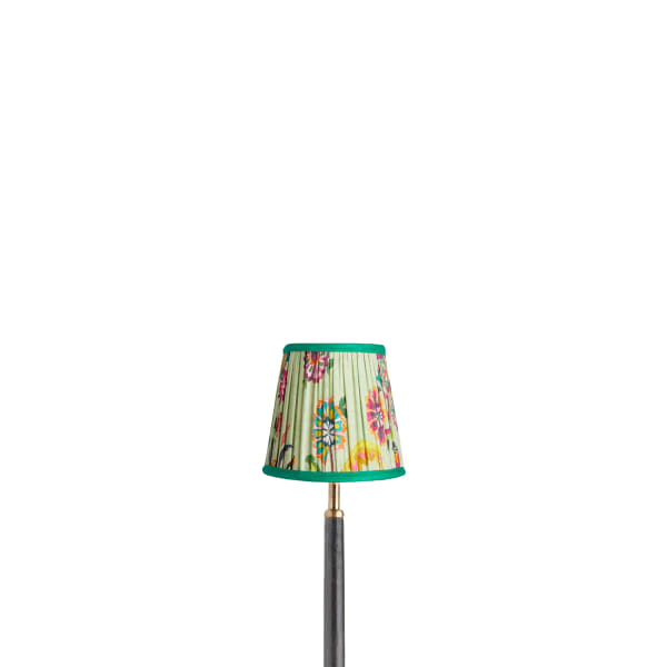 14cm tall tapered shade in green Paisley by Matthew Williamson