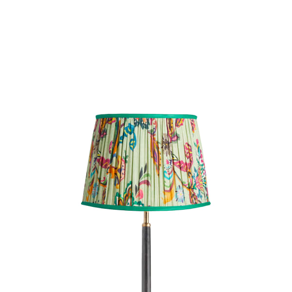 30cm straight empire shade in green Paisley by Matthew Williamson