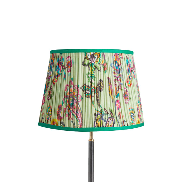 40cm straight empire shade in green Paisley by Matthew Williamson