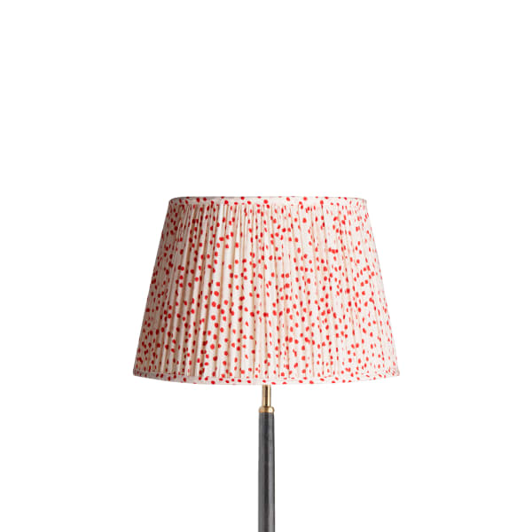 35cm straight empire shade in orange dotty