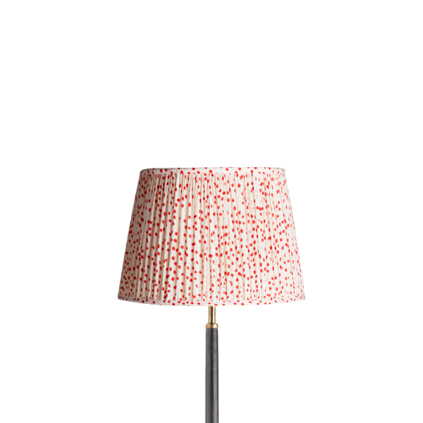 30cm straight empire shade in orange dotty