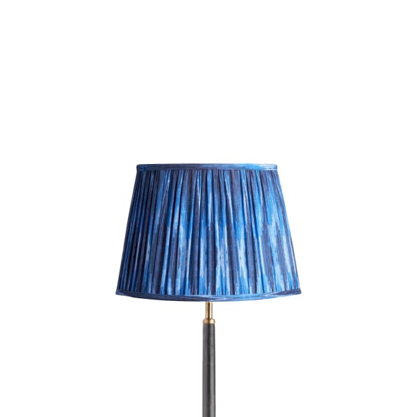 30cm straight empire shade in blue Ikat by Matthew Williamson