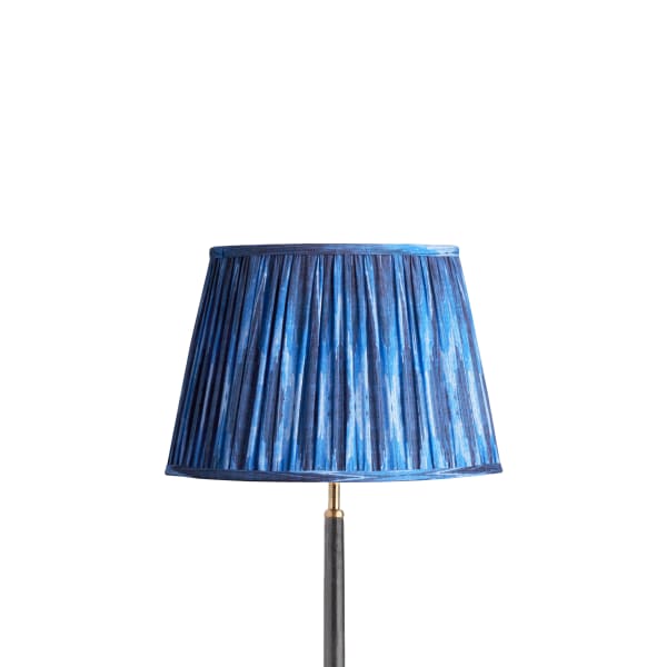 35cm straight empire shade in blue Ikat by Matthew Williamson