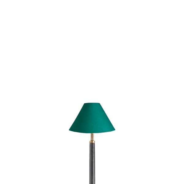 18cm cone shade in emerald silk