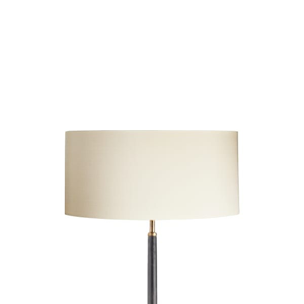 30cm drum lampshade in ivory dupion silk