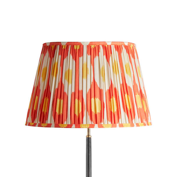 50cm straight empire shade in st clements egg & spoon silk ikat