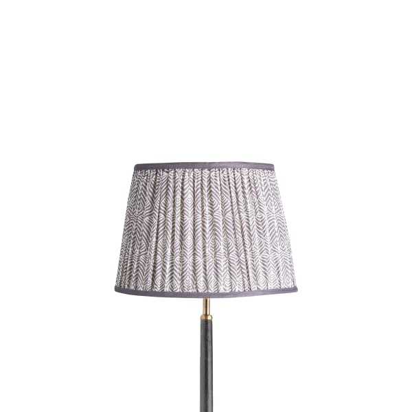 30cm straight empire shade in Liberty's 'Quill' in pewter