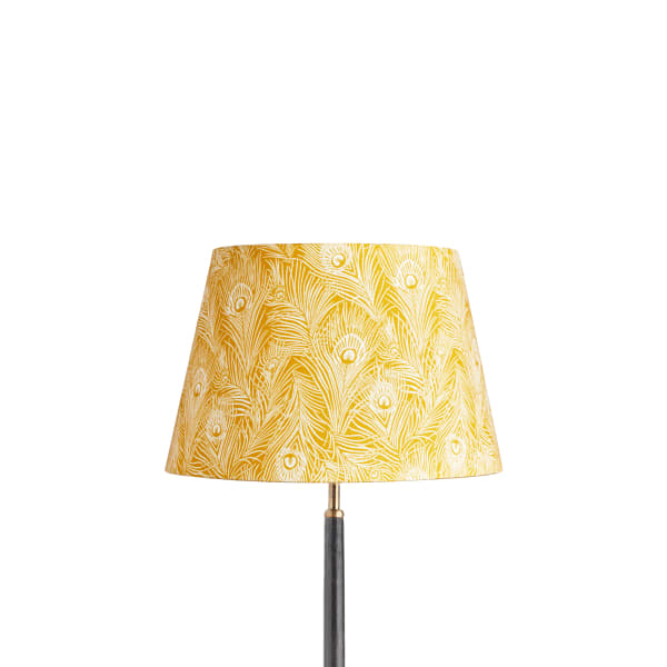 35cm straight empire shade in Liberty's 'Hera Plume' in mustard