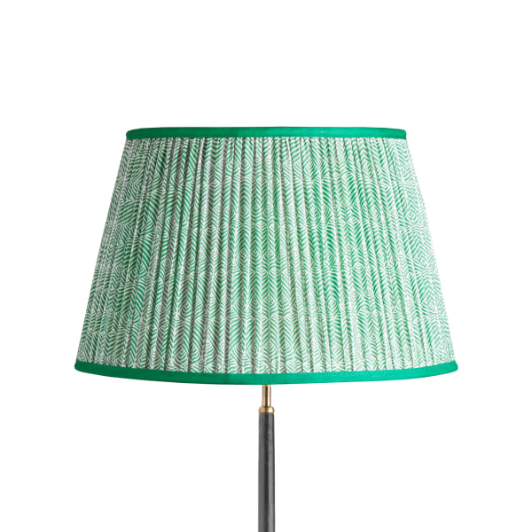 50cm straight empire shade in Liberty's 'Quill' in jade