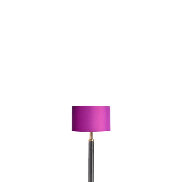 14cm short drum lampshade in fuchsia dupion silk