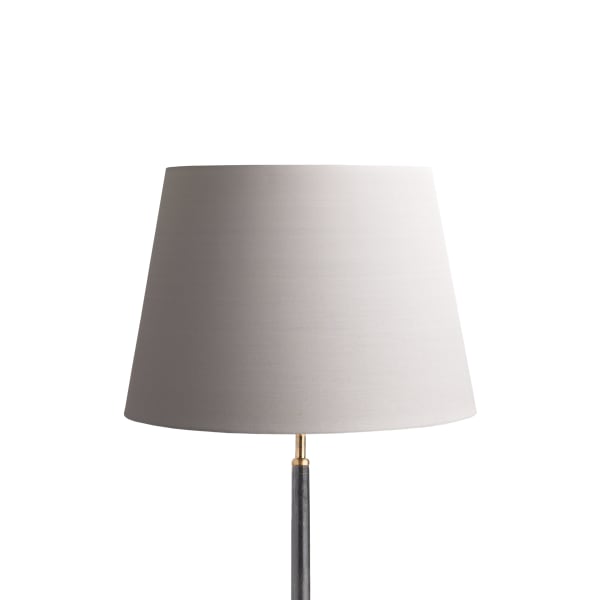 40cm straight empire lampshade in pewter dupion silk