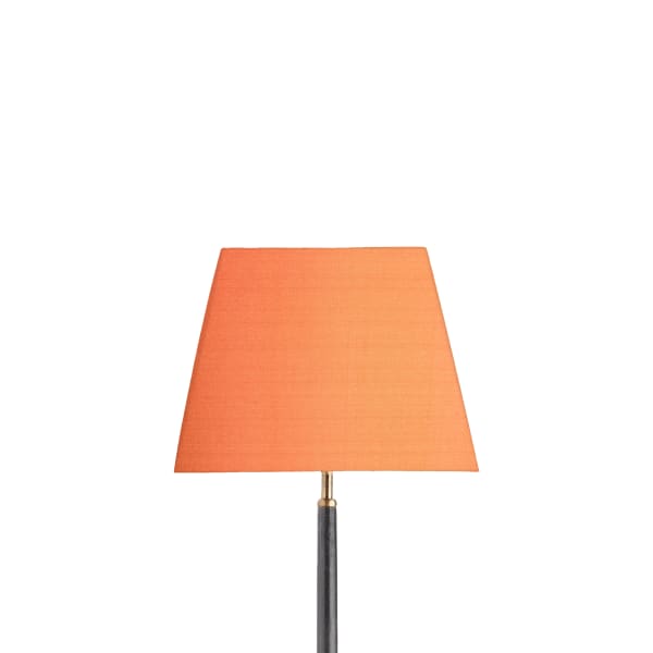 30cm tapered square lampshade in saffron dupion silk