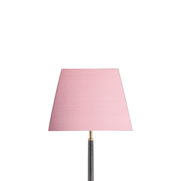 30cm tapered square lampshade in antique rose dupion silk