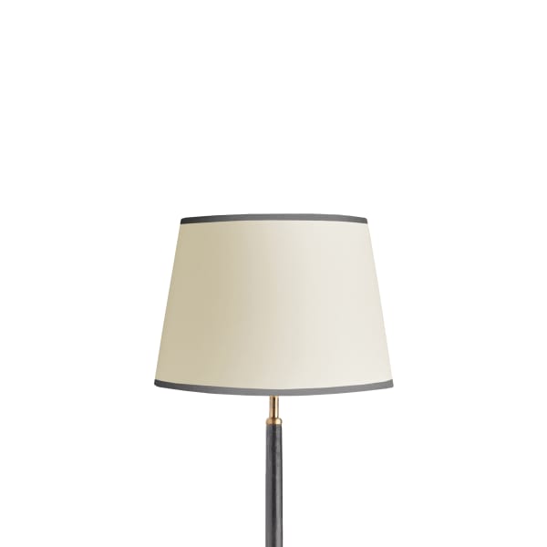 30cm Straight Empire Top n Tail shade in cream card with charcoal grey tape