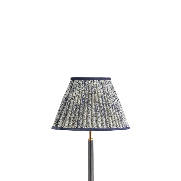 30cm empire shade in indigo Marigold linen by Morris & Co.