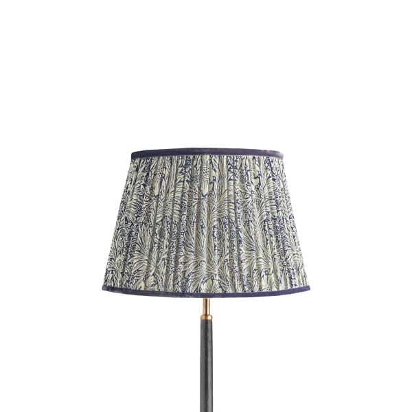 35cm straight empire shade in indigo Marigold linen by Morris & Co.