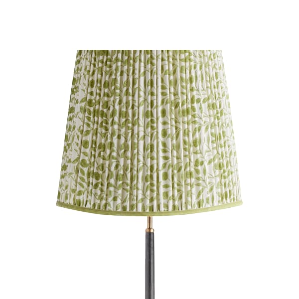 40cm tall tapered shade in thyme Rosehip linen by Morris & Co.