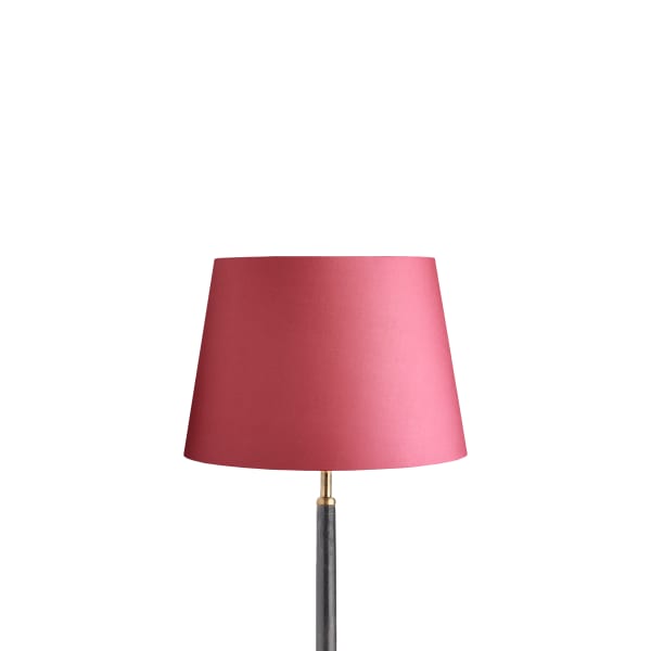 30cm straight empire lampshade in raspberry taj silk