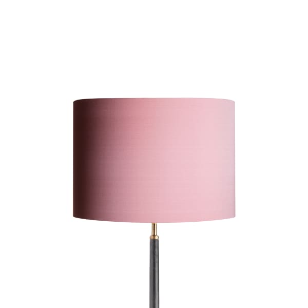 35cm drum lampshade in antique rose dupion silk