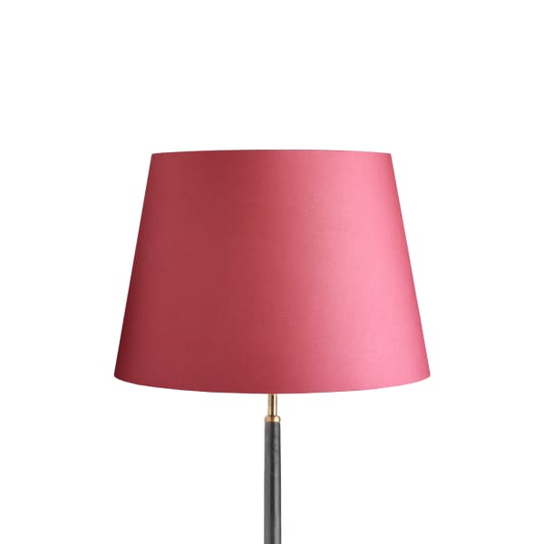40cm straight empire lampshade in raspberry taj silk